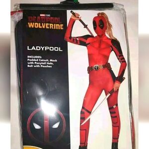 Halloween Deadpool & Wolverine Adult Ladypool Costume Size Large L Fast Ship